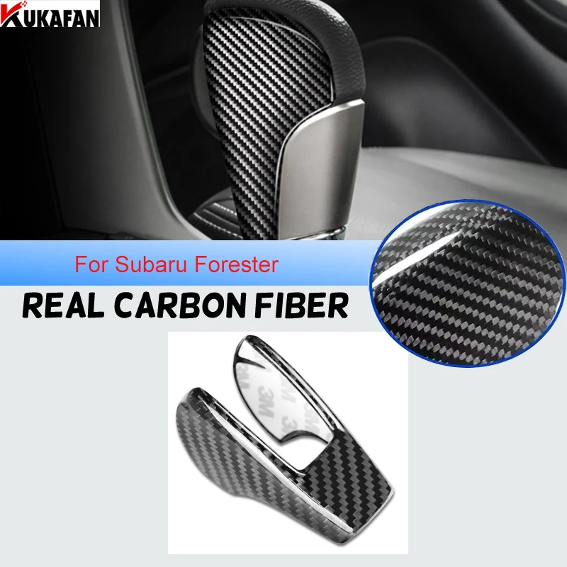 

For Subaru Forester 2013-2018 Genuine Carbon Fiber Car Gear Shift Knob Trim Cover Protective Sticker Car Interior Accessories