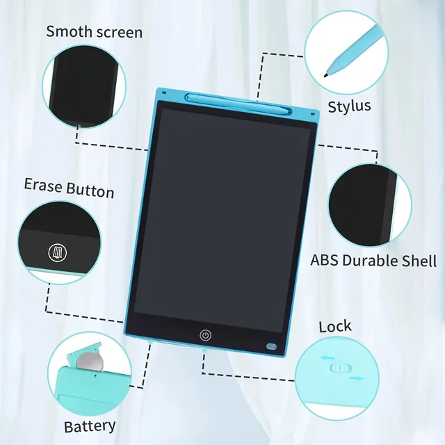 12Inch 8.5 LCD Drawing Tablet for Children Writing Learning Pad Portable Color Electronic Graphic Board Art Tool Gifts for Kids 5