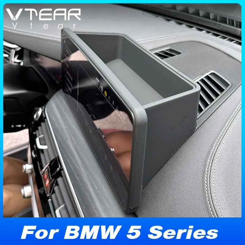 For BMW 5 Series / 6 GT Central Control Dashboard Navigation Screen Rear Storage Box Tray Interior Product Accessories 2021-2023