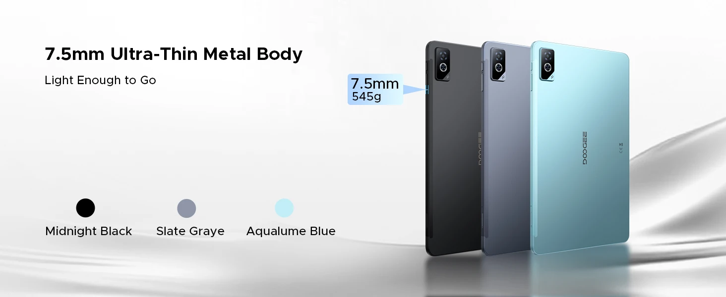 DOOGEE Tab G6 Pro 2 in 1 Tablet PC Android 16 36GB 128GB Gemini AI 12" 2.4K 9000mAh Battery Helio G100 4G LTE Tablet Pad