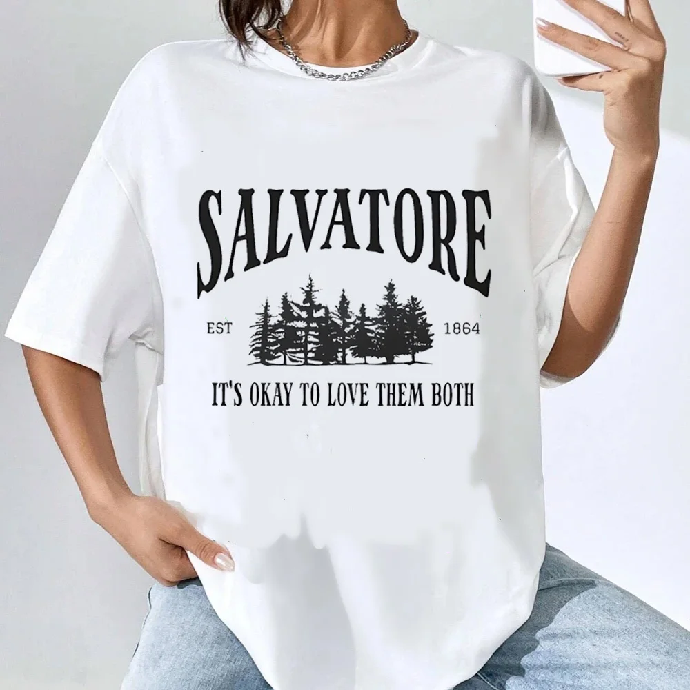 the Vampire Diaries tshirt female 2000s Y2k Punk Retro Colorful kawaii t shirt 80s Digital women Grunge streetwear harajuku 3