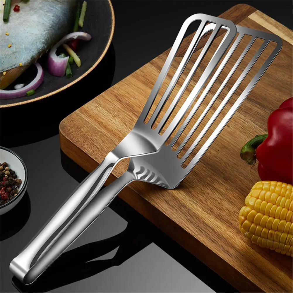304 Stainless Steel Hollow Clamp Fish Spatula Clip Steak Spatula For Buffets Bars Parties fish spatula clip