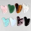 Heart Guasha Stone Face Rose Quartz Jade Massage Tool Chin Nose Lifting Firming Scraping Board Massage Facial Health Care Skin 3