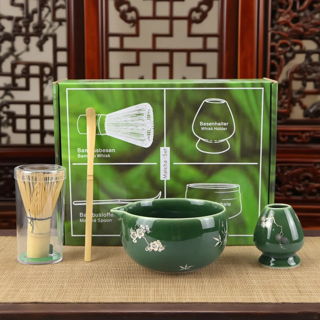 2 قطعة/4 قطعة/5 قطعة مجموعة خفق ماتشا-وعاء ماتشا و...