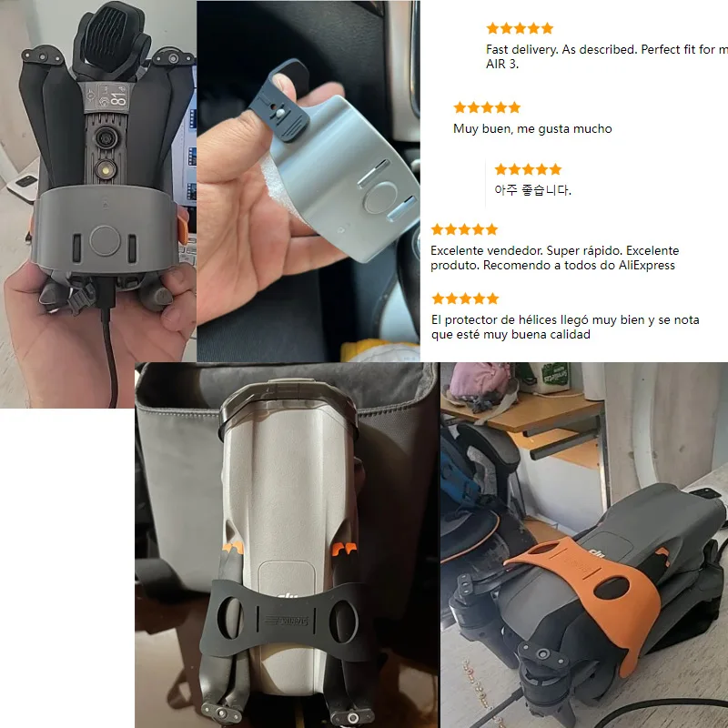 Accessoires DJI Drone - Lot 2 en 1, Protection Hélice, Cache-Objectif