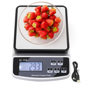 가정용 다기능 주방 저울, 방수 커피 저울, 구운 음식 계량, 정밀 전자 쥬얼리 저울, 15kg, 3kg