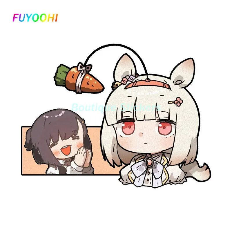 

FUYOOHI Play Stickers Pretty Derby Car Stickers Fashionable Sunscreen Decals Car Accessories Trunk Motorcycle Windshield Decor