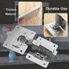 1/2/4/10Pcs Hinge Repair Plate Cabinet Furniture Drawer Table Scharnier Stainless Steel Household Hardware Hinge Fixing Plate 2