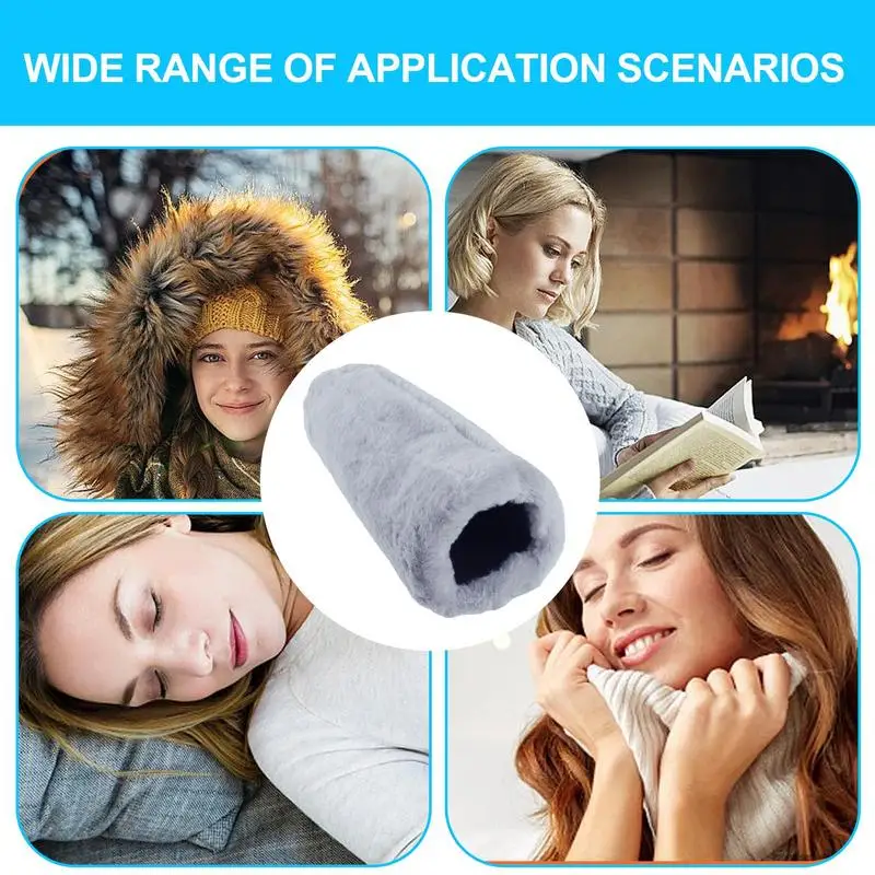 Faux Muff Women Winter Warm Arm And Hand Warmer Ry Plush Muffler Faux Rabbit Mittens Hand Warmer Gloves
