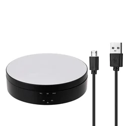 Heavy - Duty 4KG Rotating Display Stand with 360° Silent Turntable (Black)