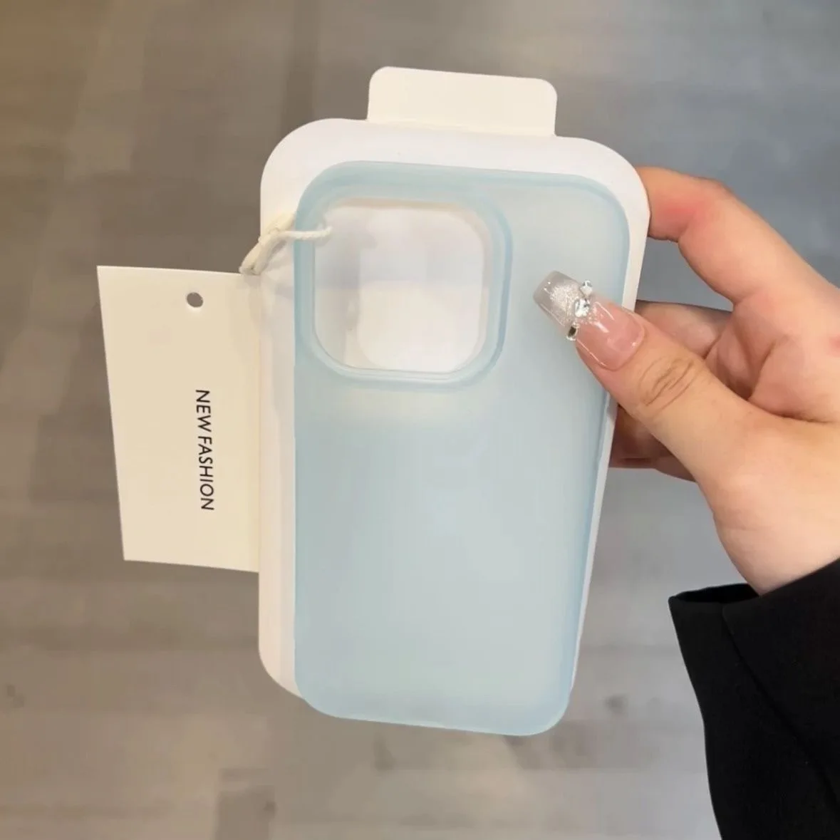 Luxury Transparent Candy Color Clear Matte Silicone Soft Case Cover