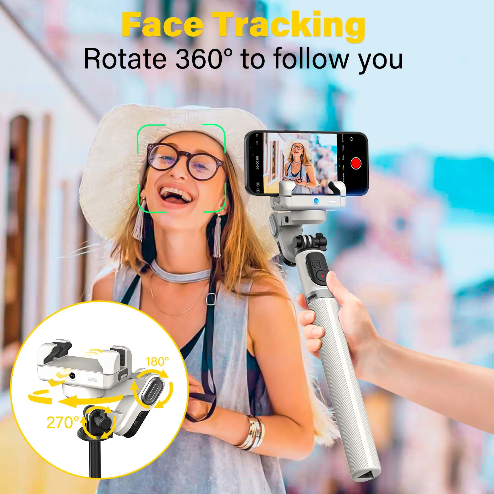 AOCHUAN Smart M2pro Smartphone Gimbal Stabilizer Face Tracking Gimbal Stabilizer For iphone and Android handheld handheld gimbal stabilizer gimbal stabilizer handheld gimbal