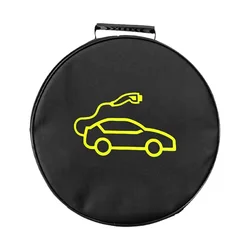 Electric Vehicle Charger Storage Bag - Waterproof & Fire - Resistant (Round)