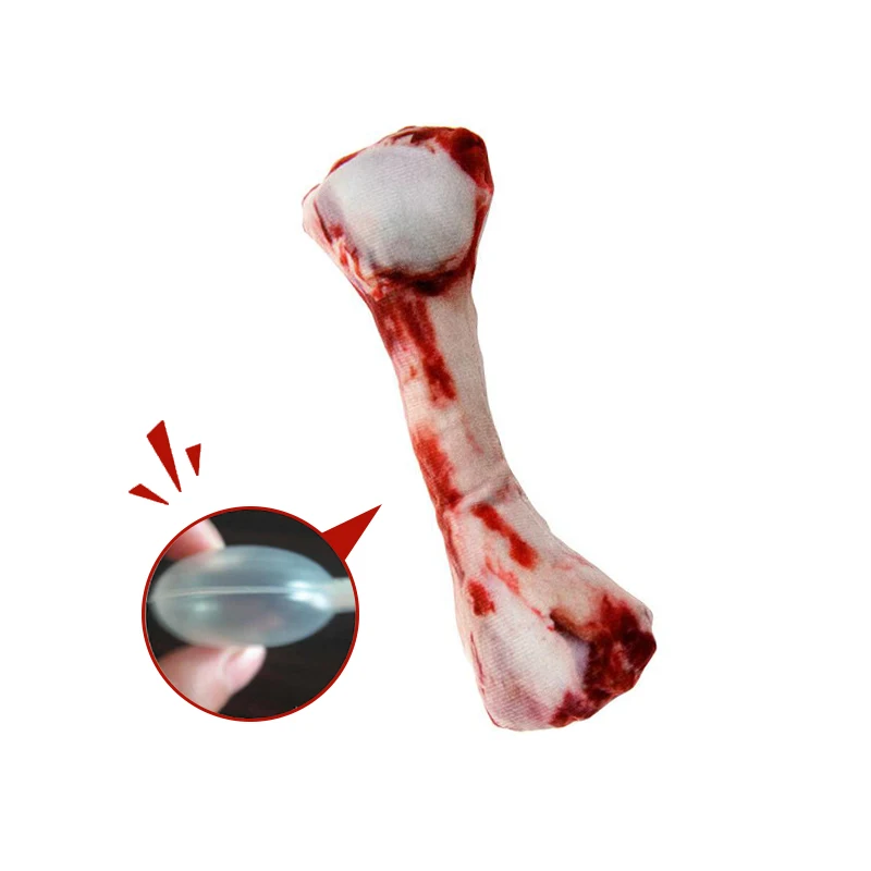 thumbnail image 4 of El juguete de vocalización de perro de peluche de comida simulada contiene bb llamado rechinar los dientes y suministros de juego interactivos para mascotas resistentes a las mordeduras., 4 of 6