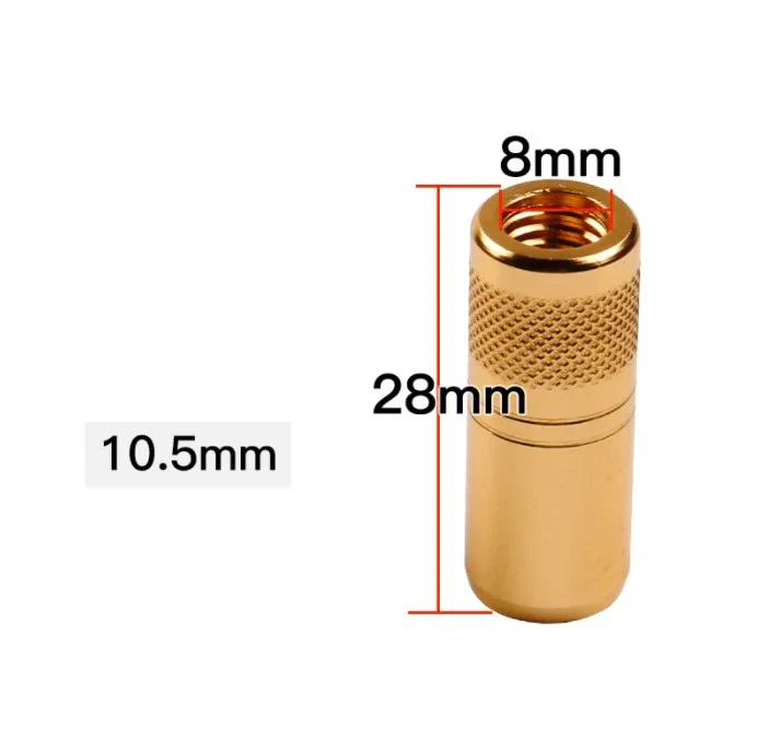 Für Kescher Gold Refit Teile 10 ~ 15mm bis m8 Fischernetz Stecker Angeln Kescher Gewinde adapter n e w – Detail 28