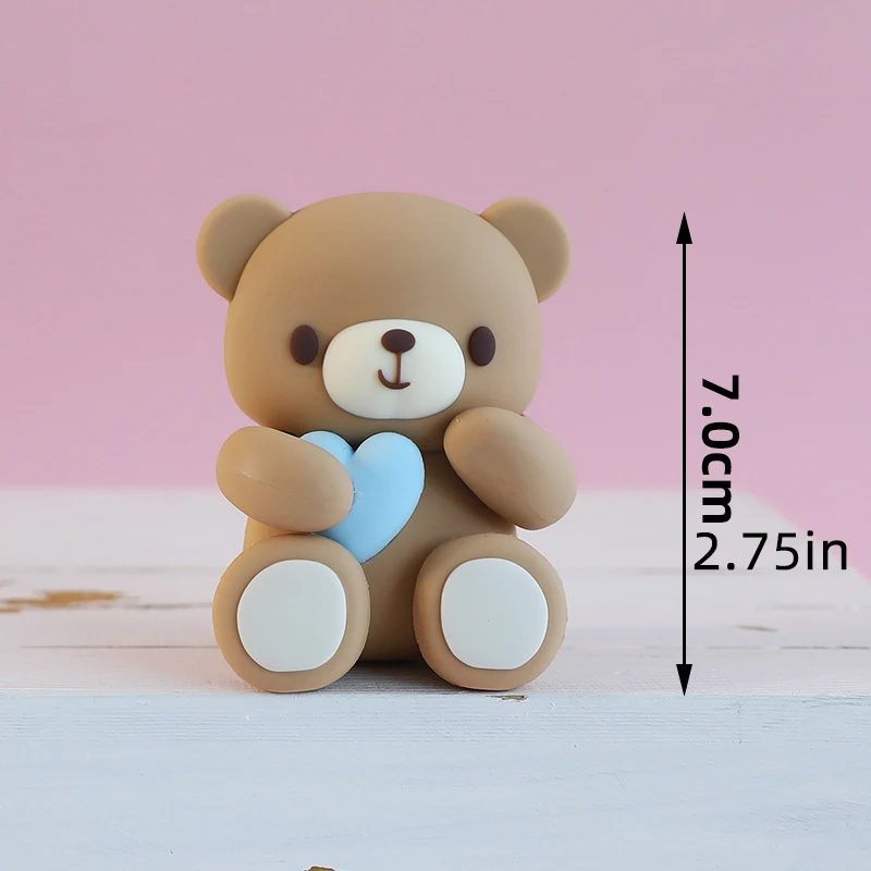 Baby Taarttopper Set - Beer, Regenboog, Wolk & Ster Decoraties