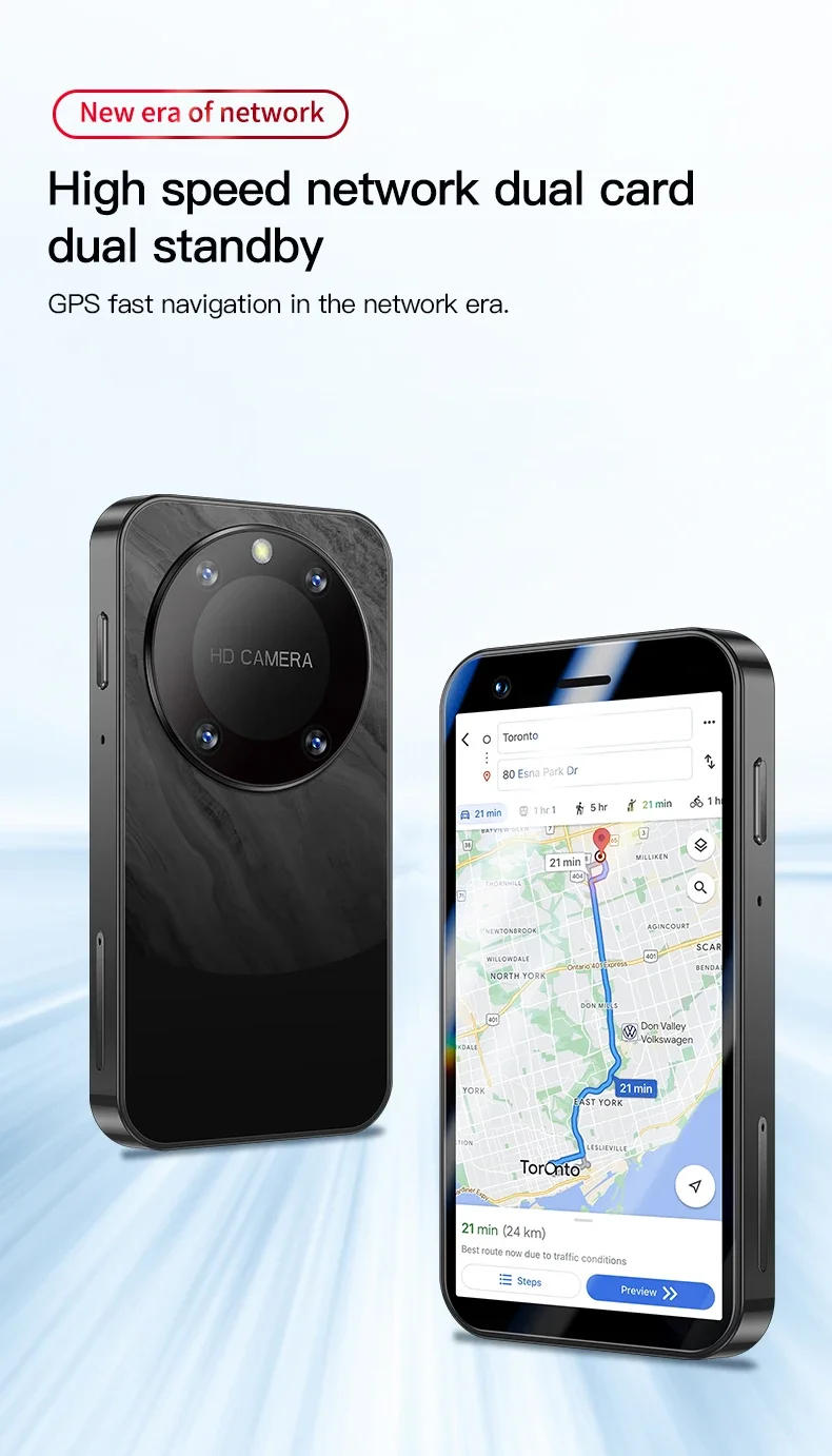 Teléfono Inteligente Mini FUFFI F8 Pro, Teléfono Android con Face ID, Portátil, Mini Celular de 8.1 Pulgadas HD, 16 GB de ROM, Batería de 2000 mAh