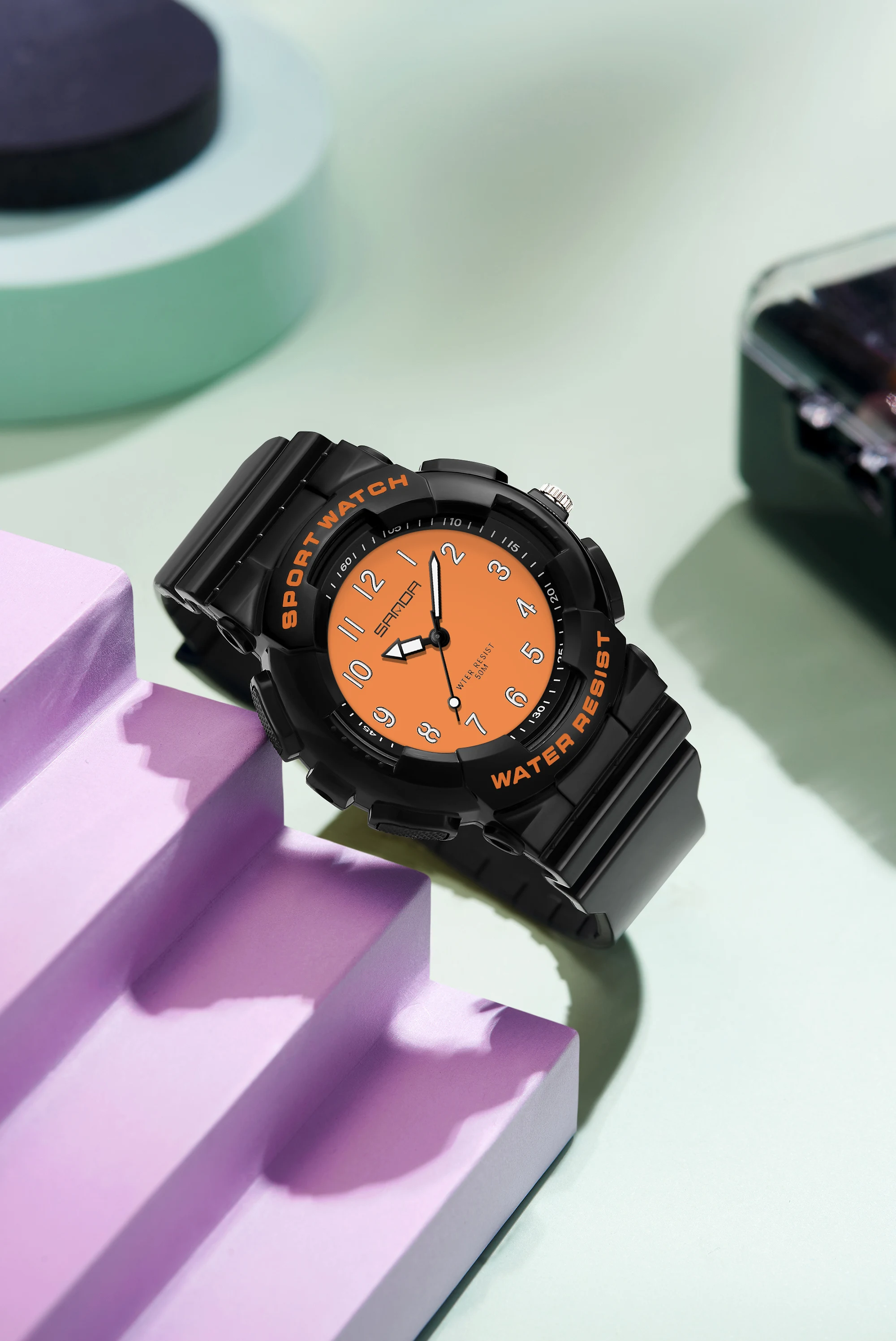 2023 New Sanda 6094 Watch Youth Student Fresh Electronic Watch Digital Fashion Versatile Waterproof Female Student Watch