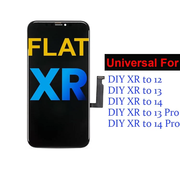 

Flat Screen For DIY iPhone XR to 12/13Pro/14Pro, XR to 13 Pro LCD Touch Digitizer Display Assembly Screen Replacement