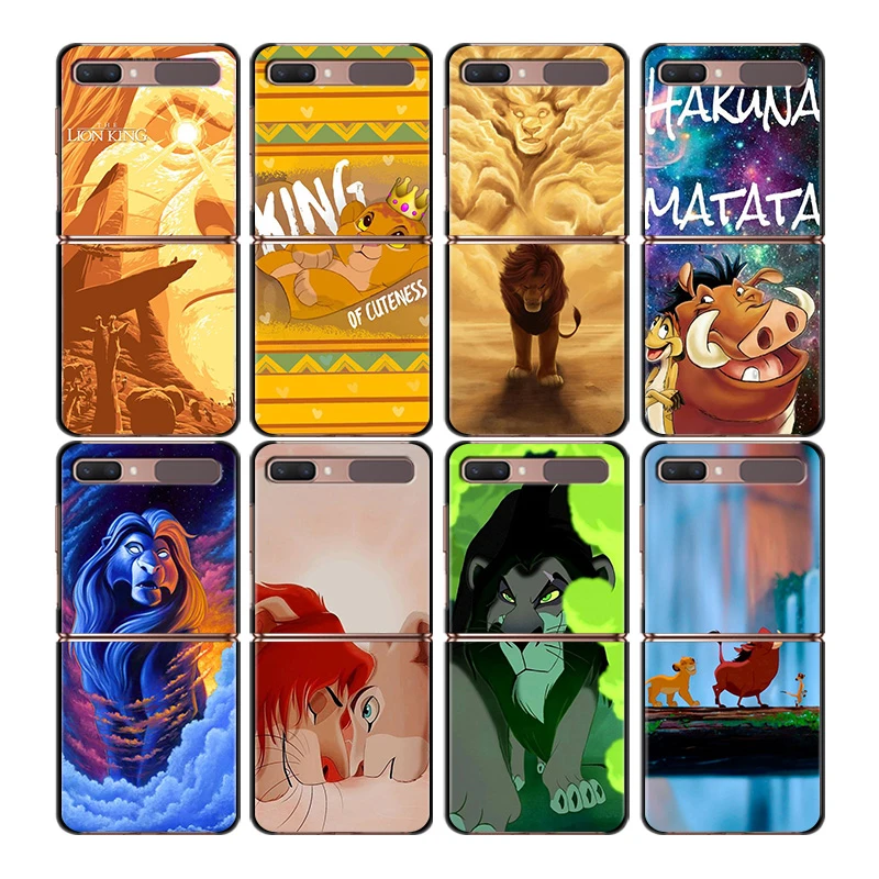 Shockproof fashion mobile hard shell Cover The Lion King For Samsung Galaxy Z Flip 3 5G Black Fundas Phone Case samsung z flip3 case