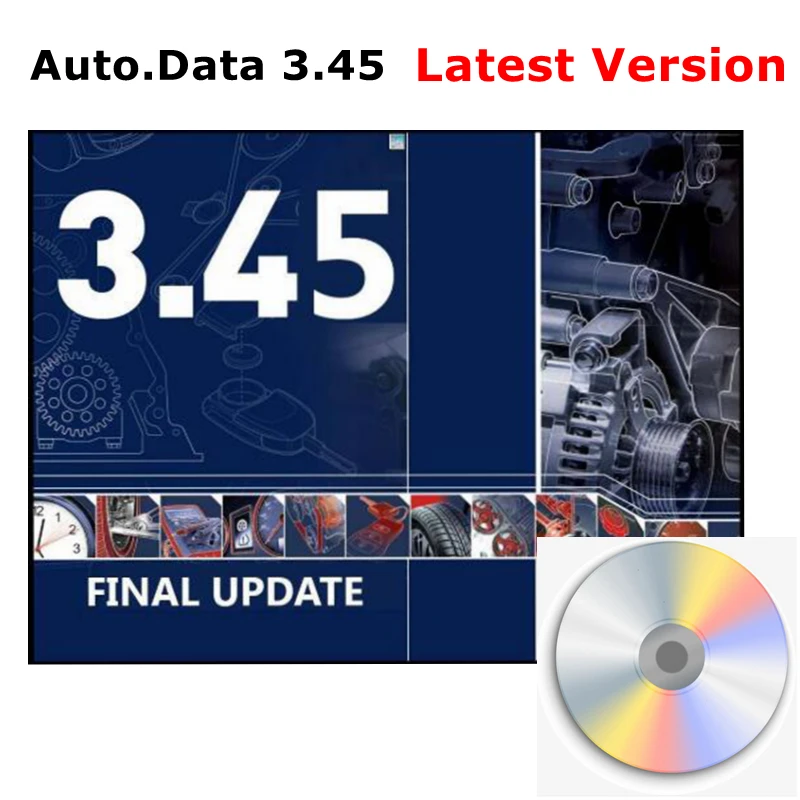 2022 Hot Auto Data 3.45 Car Software Repair Data Install Video Guide Auto-Data OBD2 Diagnoistic Software in CD Latest Version temperature gauge