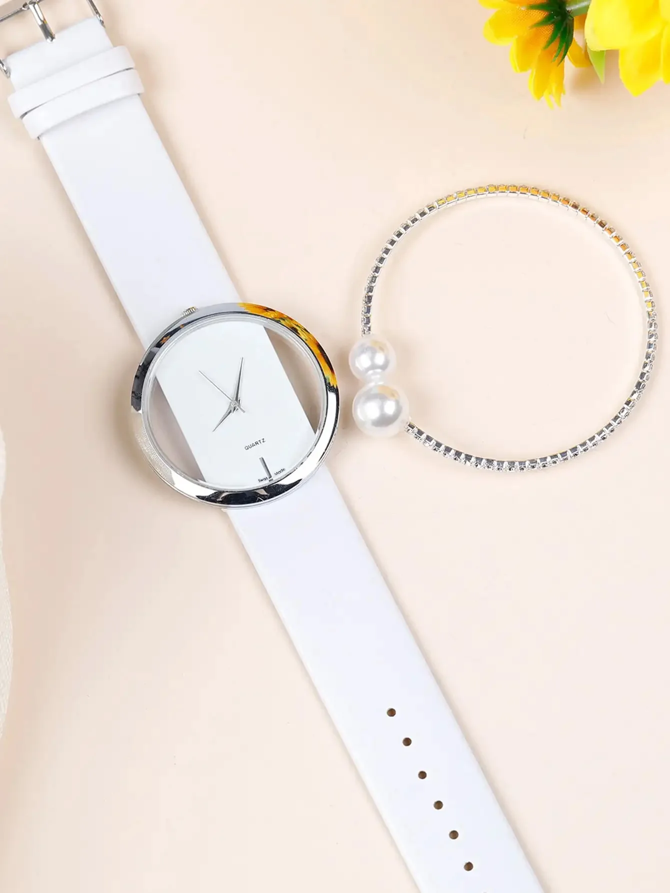 2pcs Set Luxury Women Bracelet Quartz Watches For Women Leather Watch Ladies Sports Dress Wrist Watch Clock Relogio Feminino 4