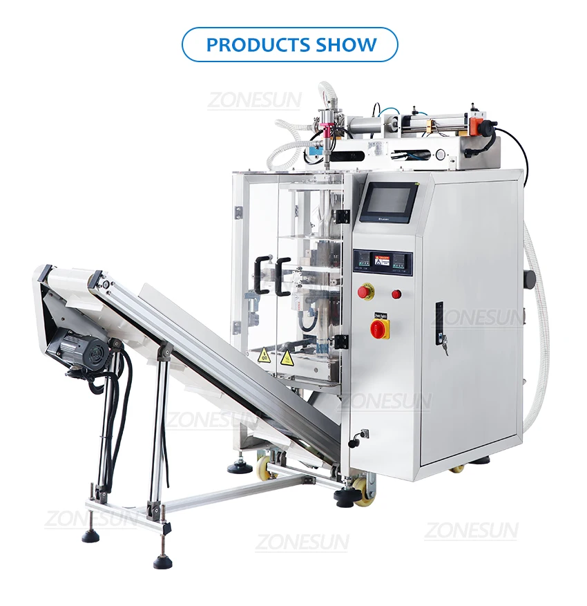 ZONESUN ZS-GFYT320 Automatic Liquid Pouch Bag Filling Sealing Machine With Printer