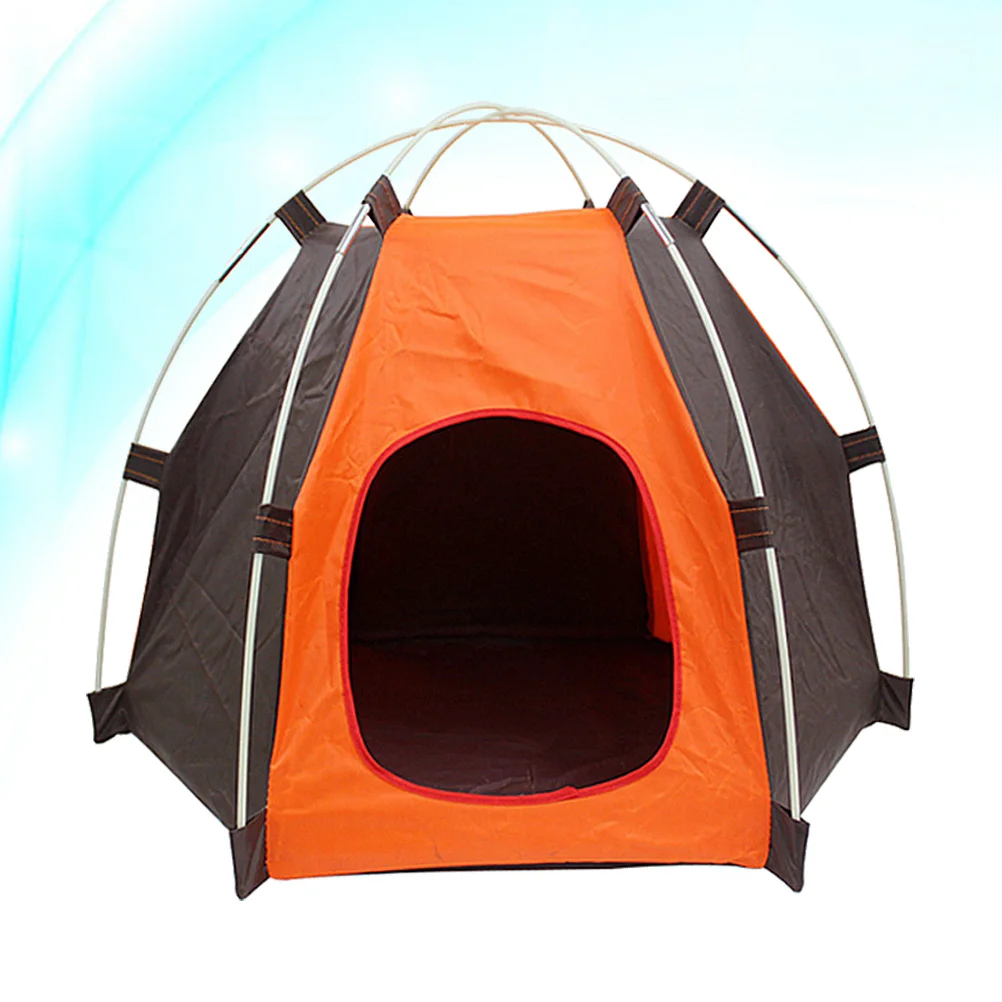 Portable Foldable Up Pet Tent Waterproof Oxford Outdoor Indoor Tent Dog House Puppy Tent Nest Kennel For Small Dog Puppy Kitten for new pet tent house cat bed portable teepee thick cushion available for dog puppy outdoor indoor portable linen pet dog tent