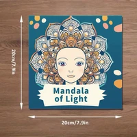 Mandala of Light  Art Coloring Book 22Pages Gift For Birthday Party Relieve Stress Kill Time Graffiti Painting Drawing Art Book 2