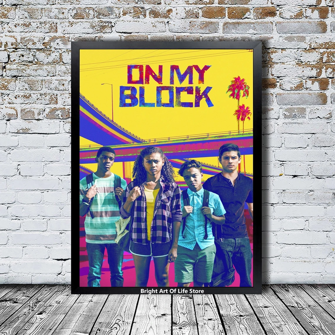 On My Block 2 Movie 2021 Action Drama Painting Print Wall Art - POSTER 20x30