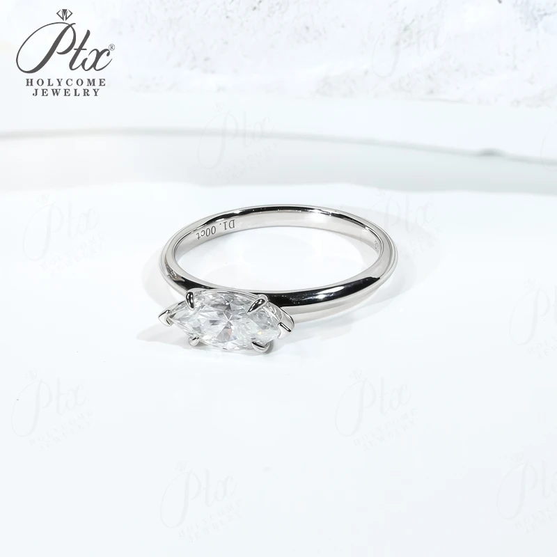 6-Zackiger Ring 18K Gold Moissanit Diamant D-Farbe VVS1 Reinheit Marquise-Form 10K 14K S925 für Frauen Geburtstagsgeschenk Hohe Qualität – Detail 26