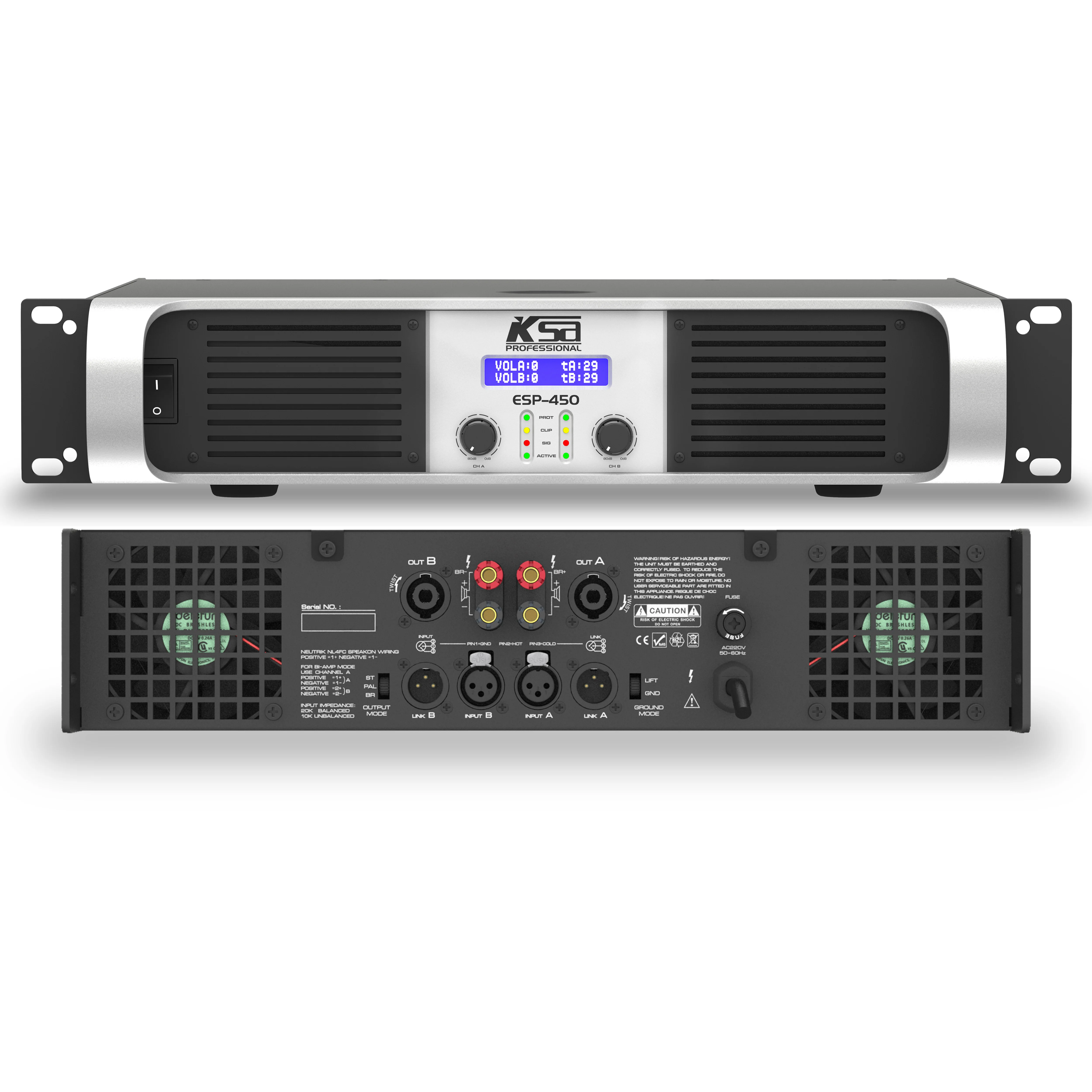 cvr power amplifier 2U professional