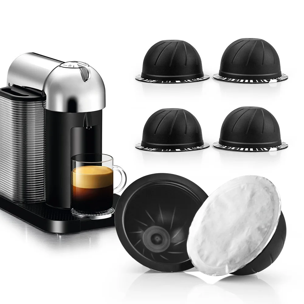 Capsule Riutilizzabili Usa E Getta Coperchi Per Cialde Guarnizioni In Alluminio Adesivi Per Nespresso Vertuo Plus Macchina Automatica Per Caffè E Caff