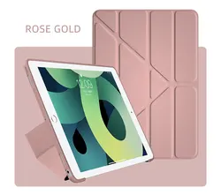 Versatile Silicone Case for iPad - Compatible with Various Models and Generations (Rose)
