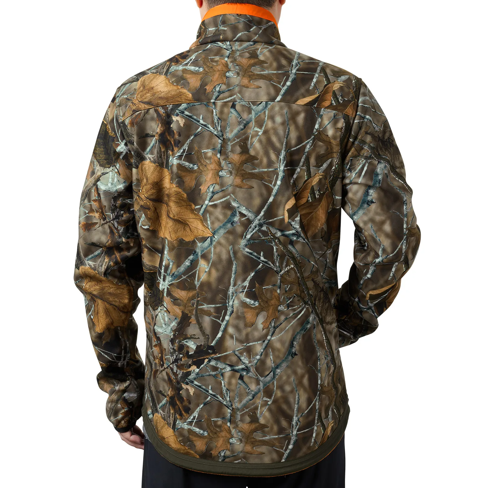 BASSDASH Men&rsquo;s Reversible Insulated Hunting Jacket Lightweight Silent Water Resistant Windproof Camo Fishing Winter Coat