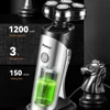 Kemei Rechargeable 5 Blades Shaver Electric Rotary Razor Bald Head Intelligent Wet Dry Men Beard Shaving Trimmer IPX5 Washable 5