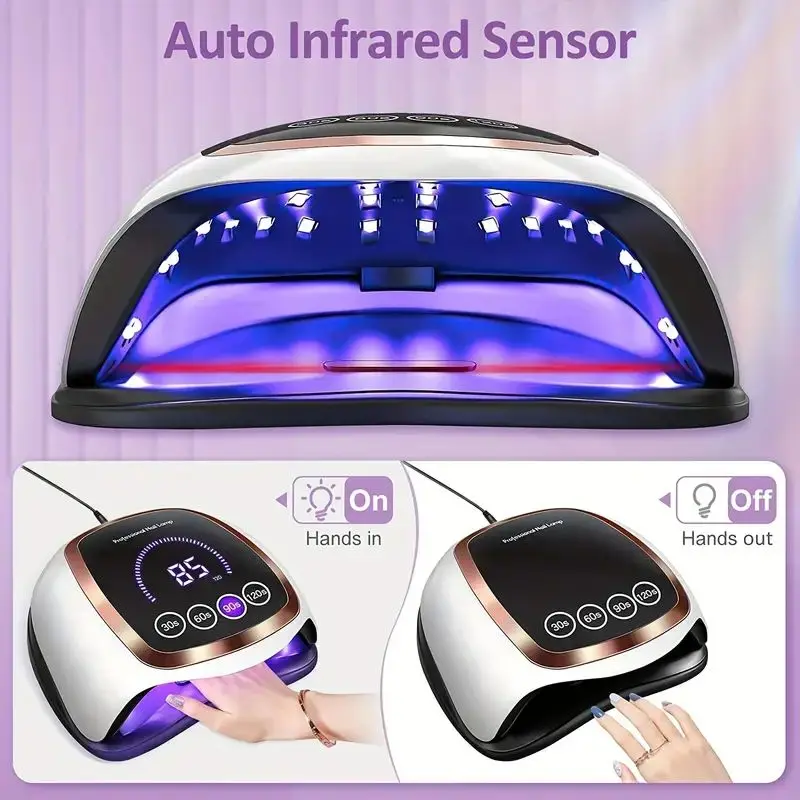 UV LED 네일 큐어링 램프, 젤 광택제 네일 드라이어, 손톱 및 발톱 네일 아트 도구, 가정 및 미용실용