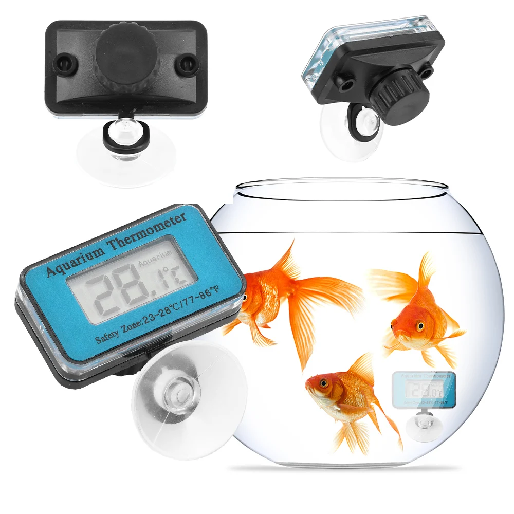 STD-1 Digital LCD Aquarium Thermometer Waterproof Fish Tank Sensor with  Probe Temperature Sensor Tool with Suction Cup - AliExpress