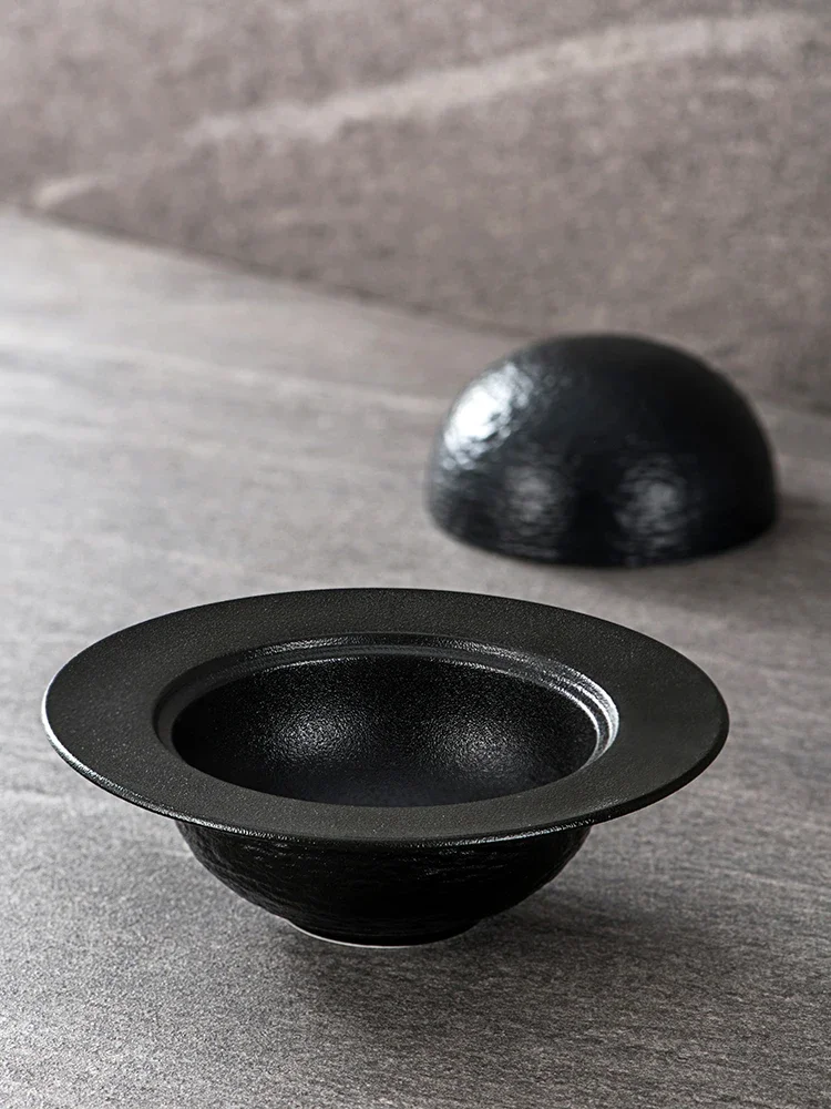 Ceramic Rock-patterned Stew Cup Soup Cup Bowl Hotel Restaurant Tableware Sea Cucumber Abalone Creative Planet Dessert Bowl