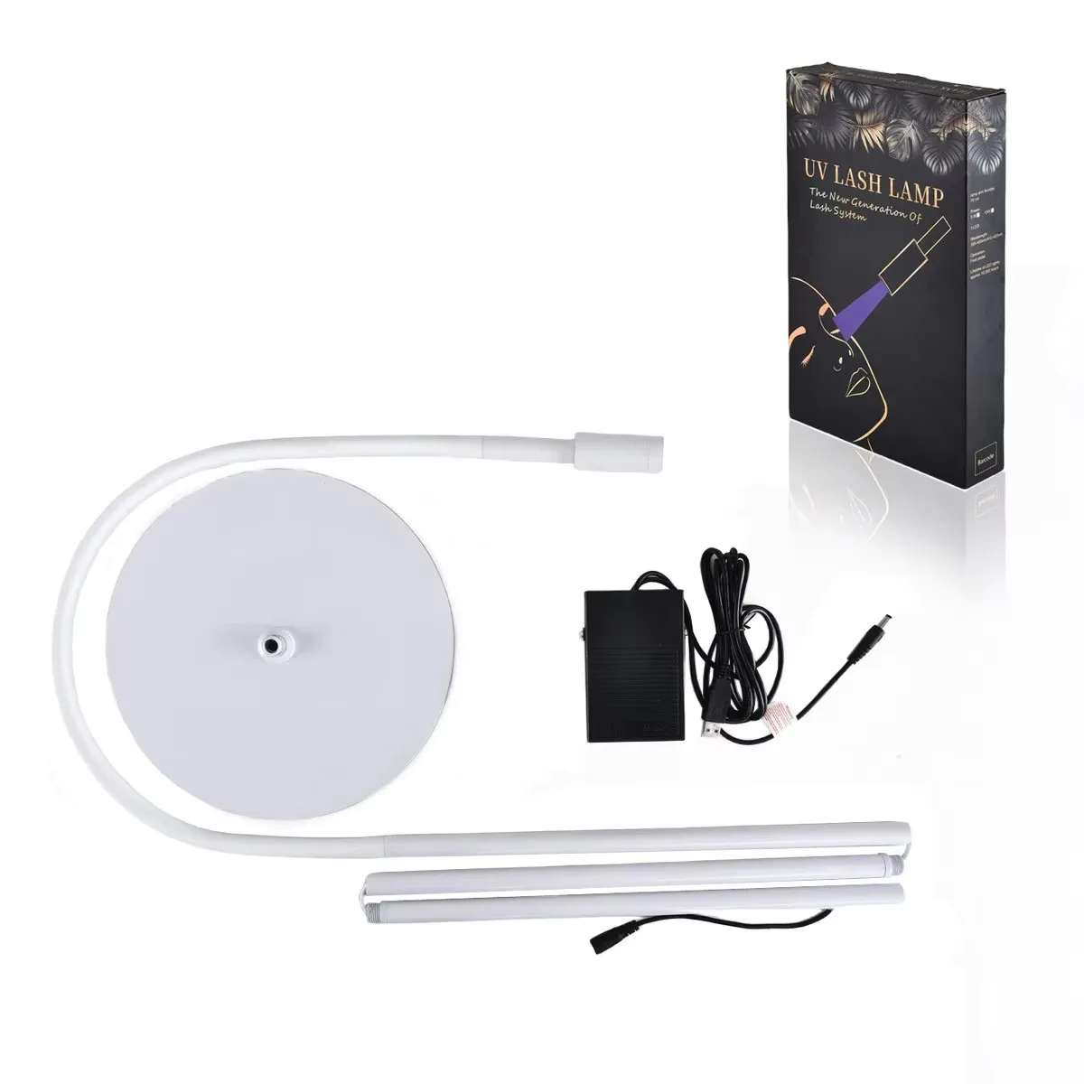 UV Lash Light Lash Lamp for Eyelash Extensions Floor UV Gel Nail Light with Foot Pedal Control Nail Cure Eyelash