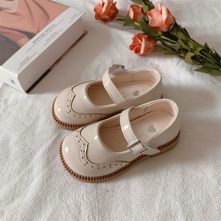 children's sandals CUZULLAA New Children Leather Shoes for Girls British Dress Shoes 1-3-6 Years Kids School Shoes Soft Leather Soft Sole 23-34 comfortable sandals child