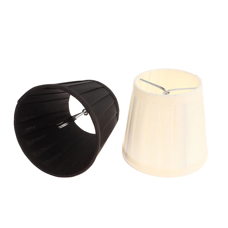 Dia 12CM Modern Style Chandelier Fabric Lamp Shade Clip On Mini Wall Lamp Shade Hotel Bedroom Bedside Floor Lamp Shell Cover