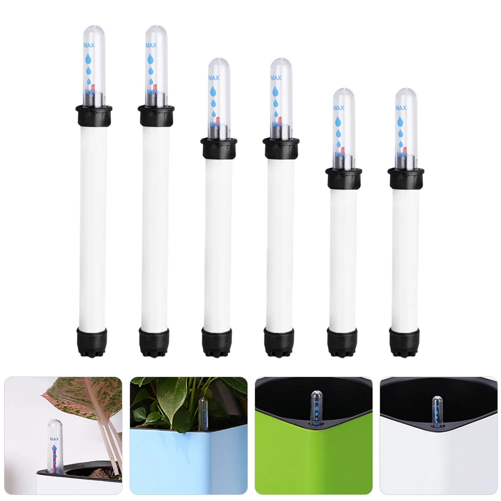 

6 Pcs Water Level Gauge Plants Test Indicator Flowerpot Buoy Display Scale Reminder Float Plastic Shortage