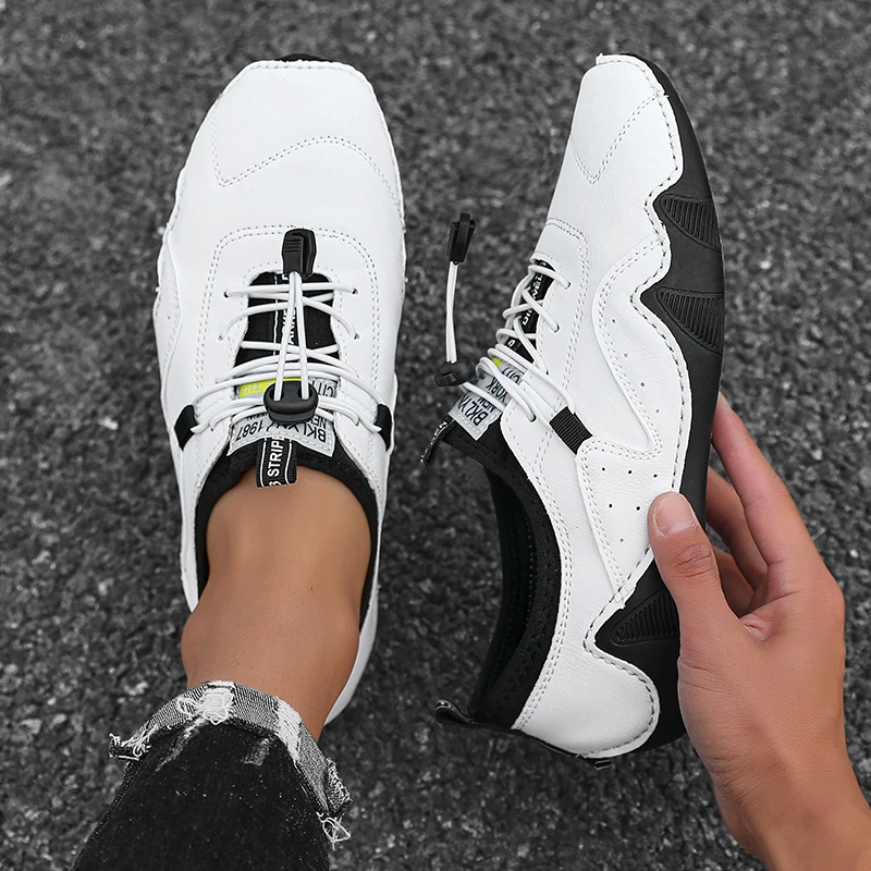 Fashion Men's Flat Bottomed Sneaker Breathable Lazy Walking Soft Sole Luxury Loafers Comfortable Brand Casual Shoes Zapatillas