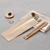 Kraft Paper Chopsticks Set Disposable Chopsticks Set Paper Bag Knife Fork Spoon Tableware Set Packing Bag Individual Packing 4