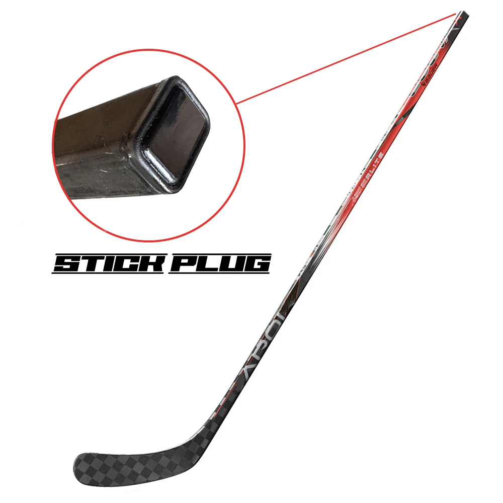 10pcs Set Ice Hockey Stick End Cap Rubber End Plug Hockey Accessories Adult Ice Stick Accessory hockey stick grip hockey stick extension