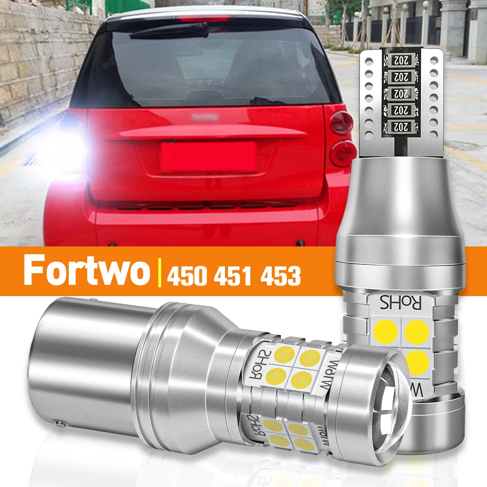 

2pcs LED Reverse Light For Smart Fortwo MK1 450 MK2 451 MK3 453 1998-2019 2007 2008 2009 2014 2015 Accessories Canbus Lamp