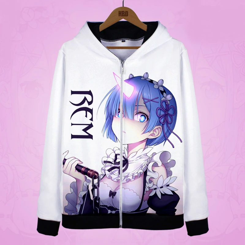 Re:Zero kara Hajimeru Isekai Seikatsu capucha chaquetas Anime Cosplay Re: La vida en un mundo diferente desde cero sudaderas|hoodie jacket|jacket animejacket hoodie - AliExpress