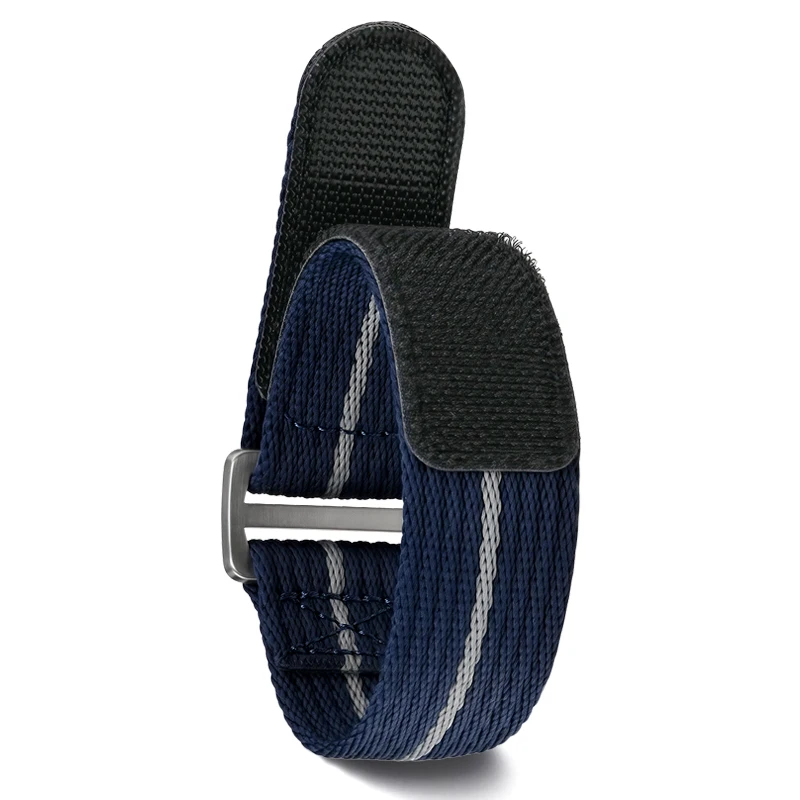 Nylon Hook and Loop Fastener Watch Strap Bracelet - Universal Replacement Wristband