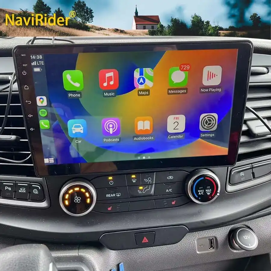 DAB AUTORADIO FÜR Ford Transit Custom Tourneo Android 13 GPS WiFi FM